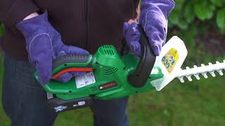 gardenline hedge trimmer battery