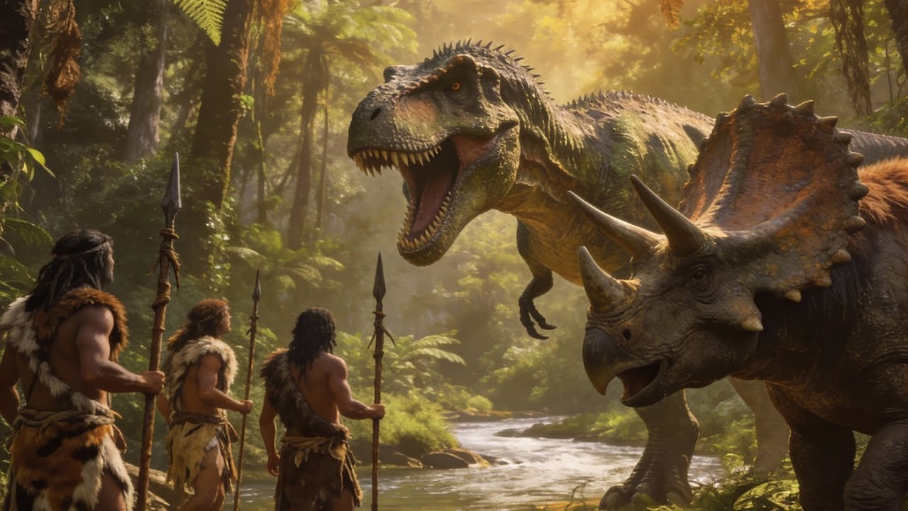 Humans during the era of giant dinosaurs | #
