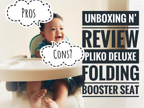 UNBOXING AND REVIEW PLIKO FOLDING BOOSTER SEAT REVIEW 