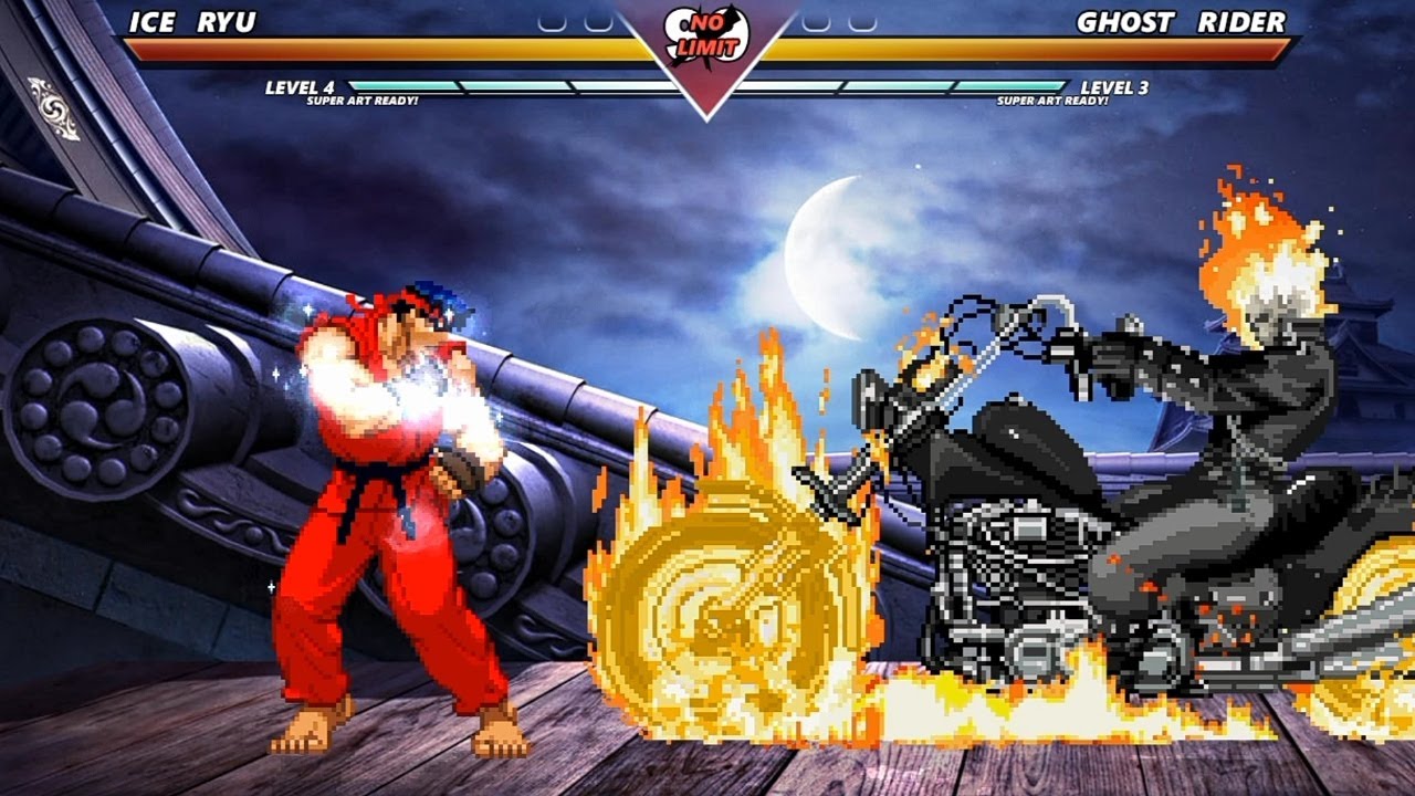 ICE RYU vs GHOST RIDER - High Level Awesome Fight! - YouTube