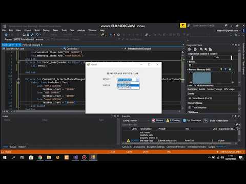Tutorial Visual Basic.Net : Penggunaan Select Case pada VB