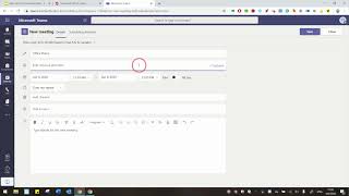 Setting up Meetings in Microsoft Teams
