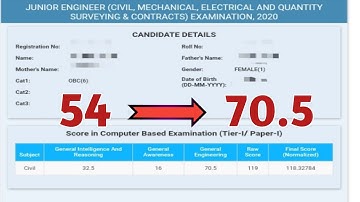 How I increased my Technical score from 54 to 70.5 in SSC JE Pre 2020👩‍🚒 || #thecivilgirl #SSCJE