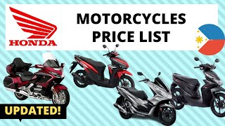 Honda Motorcycles Price List In Philippines Brand New And Second Hand Updated Youtube