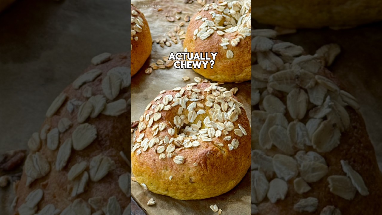 Gluten-free bagels that stay soft the next day! #shorts  #bagels #homemade #glutenfree