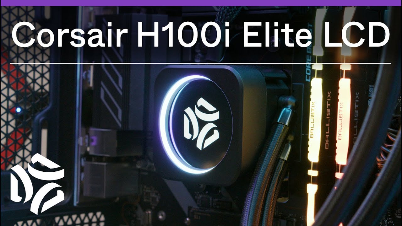 Corsair H100i Elite LCD CPU Cooler Unboxing + Installation and Setup