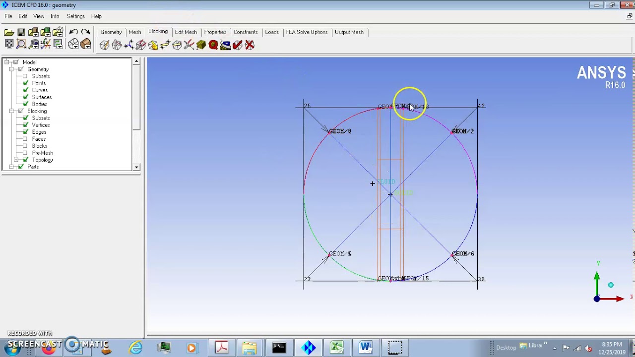 Hexa Mesh Generation for a Pipe with Embedded Blade part-1 - YouTube