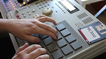 Making a beat on the MPC 2000