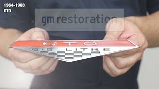 OPGI Product Spotlight: 1964-1968 GTO Fender Emblems