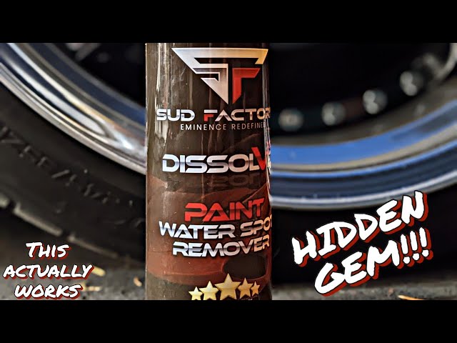 How to remove BAD water spots? Try SUD FACTORY Dissolve x2  it