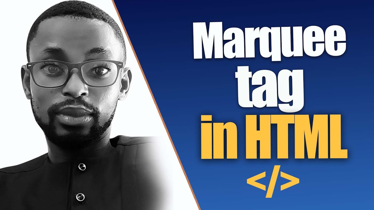 marquee tag in html [Step by step] - YouTube