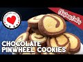 Chocolate Pinwheel Cookies | Chocolate Vanilla Swirl Icebox Cookies | Cooking Up Love
