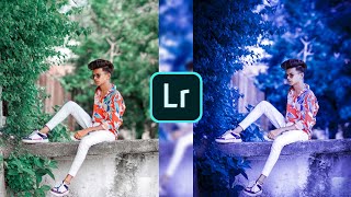 Lr Background Change Photo Editing Tutorial |Blue Tone Effect |Mody Blue Tone |Download Present Link screenshot 2