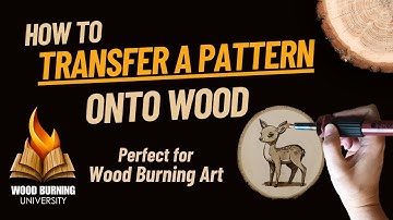 How to Transfer a Pattern onto Wood: Perfect for Wood Burning Art!