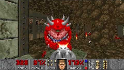 DOOM + DOOM II (Legacy of Rust) E2M5: The Rack (100% kills, items, secrets)