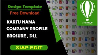 Download Ratusan Design Template Kartu Nama Flayer dan Brosure Format Corel Draw