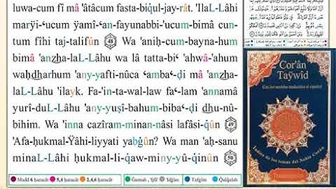 ختمة من مصحف التجويد باللغة الإسبانية الصفحة رقم 116