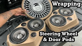 How To Wrap Custom Door Speaker Pods & Steering Wheel 92-96 Caprice & 94-96 Impala Dual 6.5" & 2"