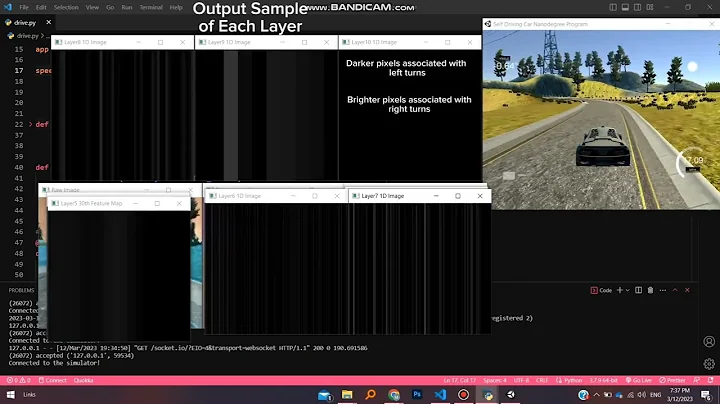 Simulating self-driving car using Nvidia's end-to-end deep learning model on Udacity's simulator