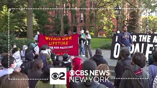 Pro-Palestinian and pro-Israeli demonstrators gather in NYC