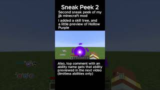 skill tree and hollow purple #jjk #gojo #minecraft #minecraftshorts #skillbuilding #development