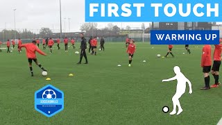 First Touch Warming Up Soccer Drill