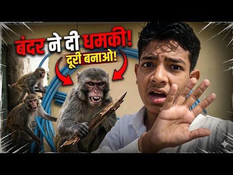 Bandar Ne dhamki da di 😱 Aaj humne panga Le li