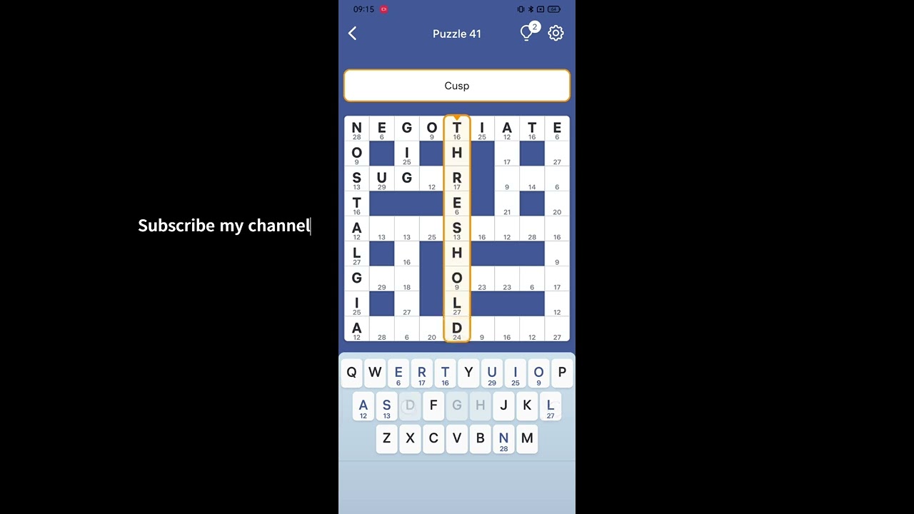 Word Code Level 41 Answers | Word Code - Crossword Puzzle 41 - YouTube