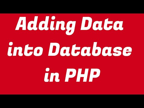 Adding Data to the Database with PHP Form