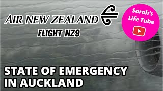 Air New Zealand Flight NZ9 | Landing was aborted & we were diverted | STATE OF EMERGENCY IN AUCKLAND