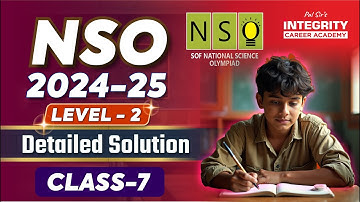 Class 7 NSO Level - 2 Previous Year Question Paper Solution l 2024 NSO Level - 2 2025 #nso #olympiad