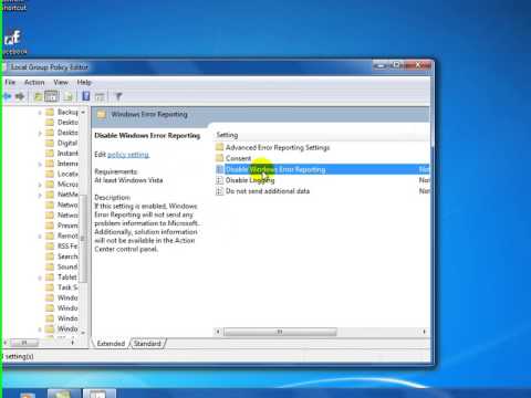 How to prevent  windows error Reporting