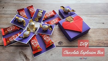 Chocolate explosion box tutorial| How to make Explosion box| Sheetal Khajure Ankalkote