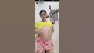 Live Tiktok Bumil Kontraksi Debay Aktif Perut Mulus