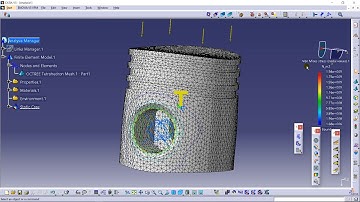 Piston Head Generative Structural and Thermal Analysis in #CATIA V5| Analysis report in CATIA V5
