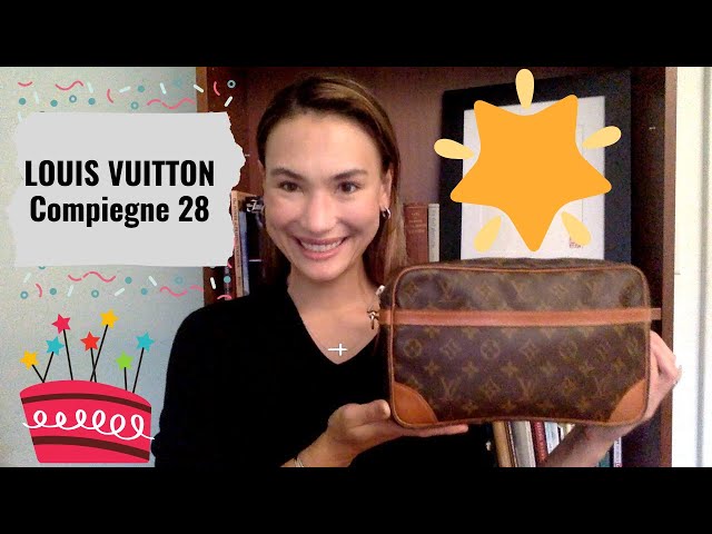 Louis Vuitton Compiegne 28 Clutch w Crossbody Strap - Affordable Luxury 