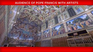 June 23 2023 Audience of Pope Francis with Artists