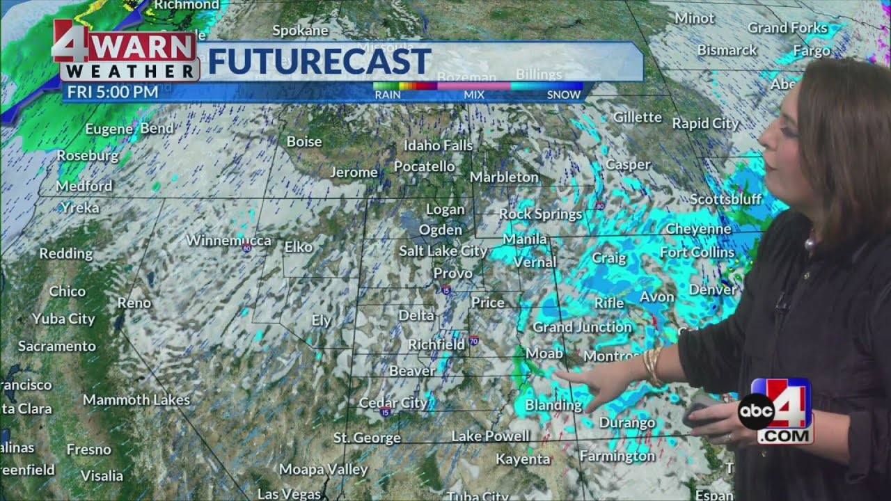 Wet weather continues along the Wasatch Front - YouTube