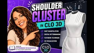 Shoulder Cluster Patternmaking in CLO 3D | Patternmaking for Fashion Design Tutorial
