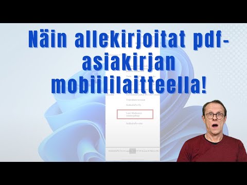 Video: Kuinka allekirjoitan PDF-tiedoston sähköisesti Chromessa?