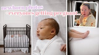 finding out who&#39;s pregnant + newborn photo shoot!