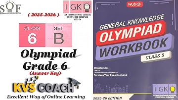 Class 6 || IGKO SET B 2025 || SOF OLYMPIADS || Answer key || #olympiads #setb2025  #class 6 #igko