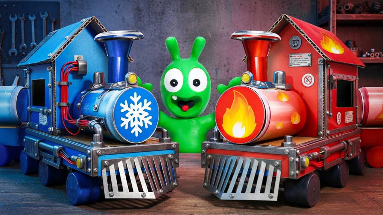 Pea Pea Goes on the Mysterious Elemental Train Adventure! – Pea Pea Funny Moments