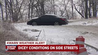 Road conditions still hazardous on side streets