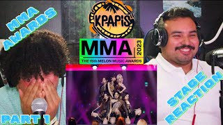 MMA Stage Reactions Part. 1!!! (IVE Stage & New Jeans stage)
