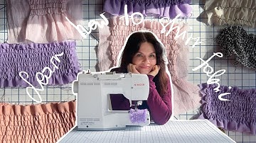 Short and sweet tutorial on how to shirr fabric 🪡 shirring tutorial by skarbekstudio