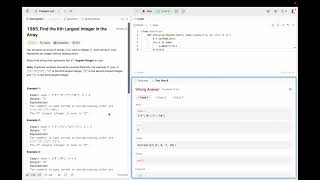 Find The Kth Largest Integer In The Array
