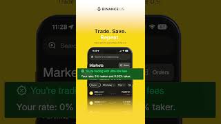 Trade. Save. Repeat. The Lowest Crypto Fees in the U.S. #binanceus