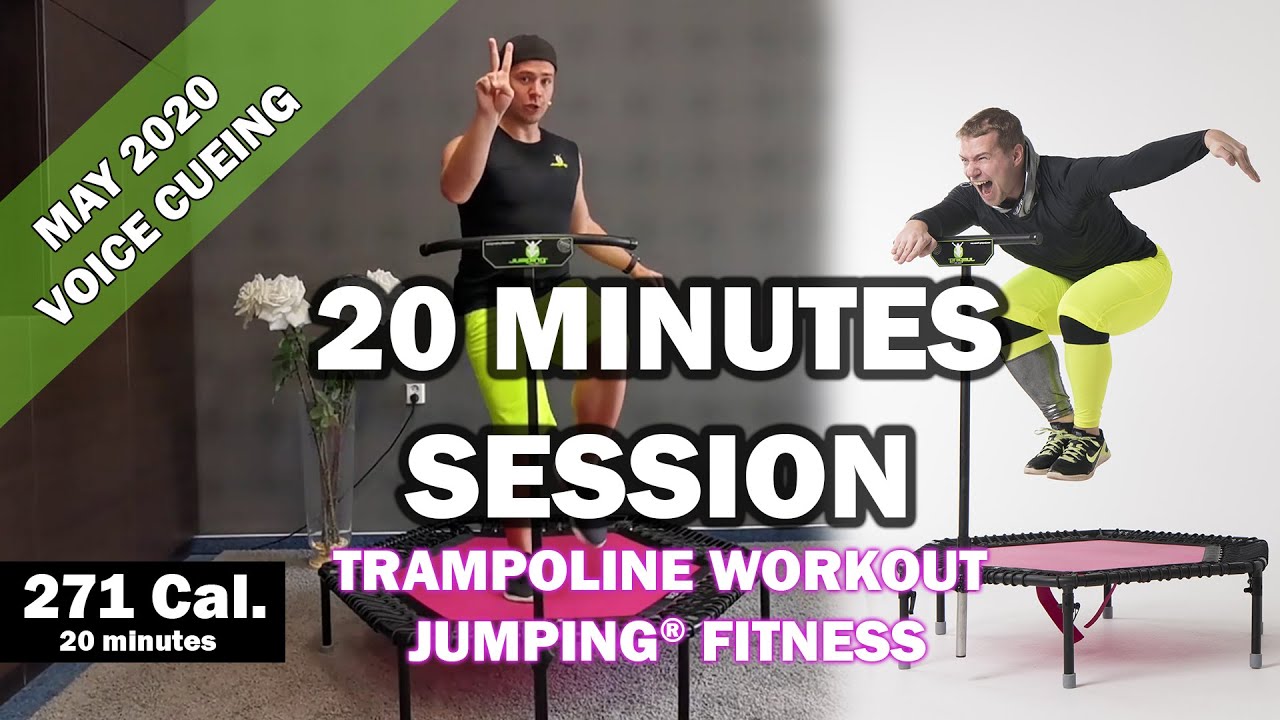 20 minutes trampoline session May 2020 - Jumping® Fitness [VOICE CUEING]