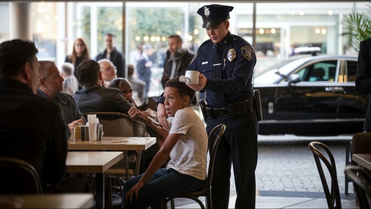 UN POLICIER A RENVERSÉ UNE TASSE DE CAFÉ SUR UN GARÇON NOIR, IGNORANT QUE SON PÈRE EST LE PRÉSIDENT